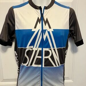 Zimtstern Sz Medium Men's Switzerland Jersey Cycling Shirt Blue‎ White Jacket